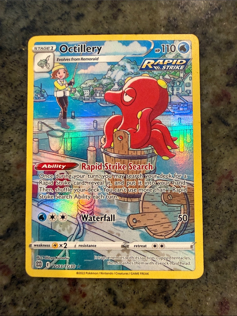 Octillery Pokémon TCG Holographic Card